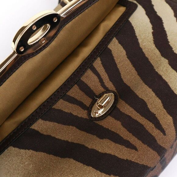 NWT Coach Zebra Animal Print Two Way Satchel in Brown ELEGANT!! - Picture 13 of 13